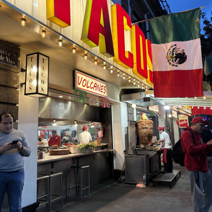 Taco stall in Mexico City