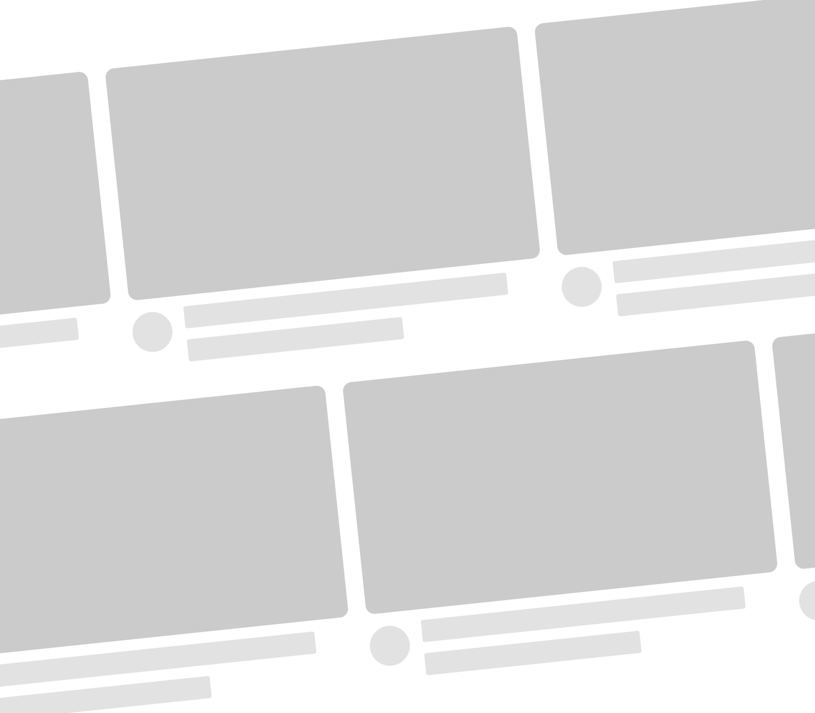 Wireframes of youtube video series feed