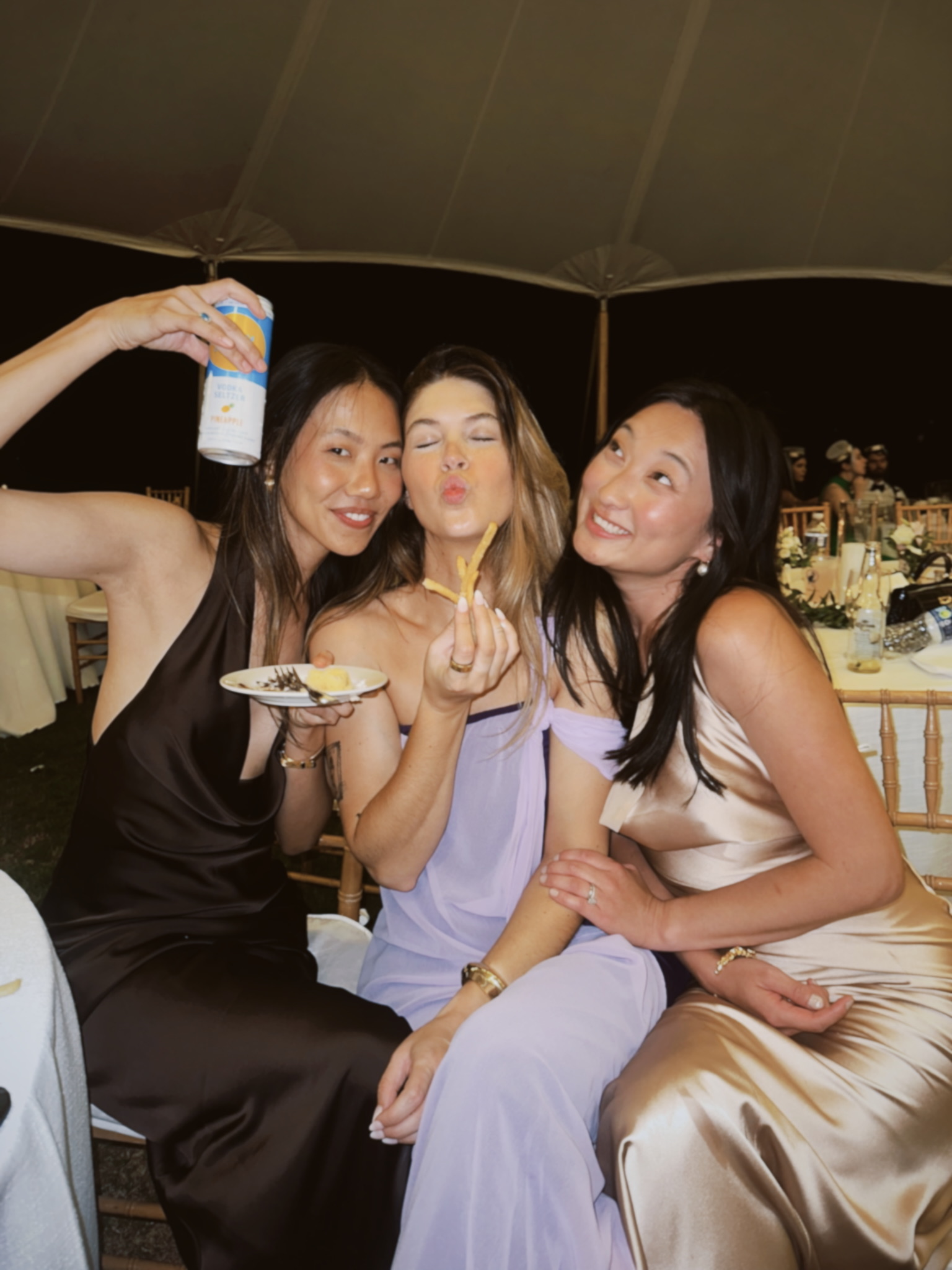 Different wedding picture ideas of wedding guests enjoying the wedding reception.