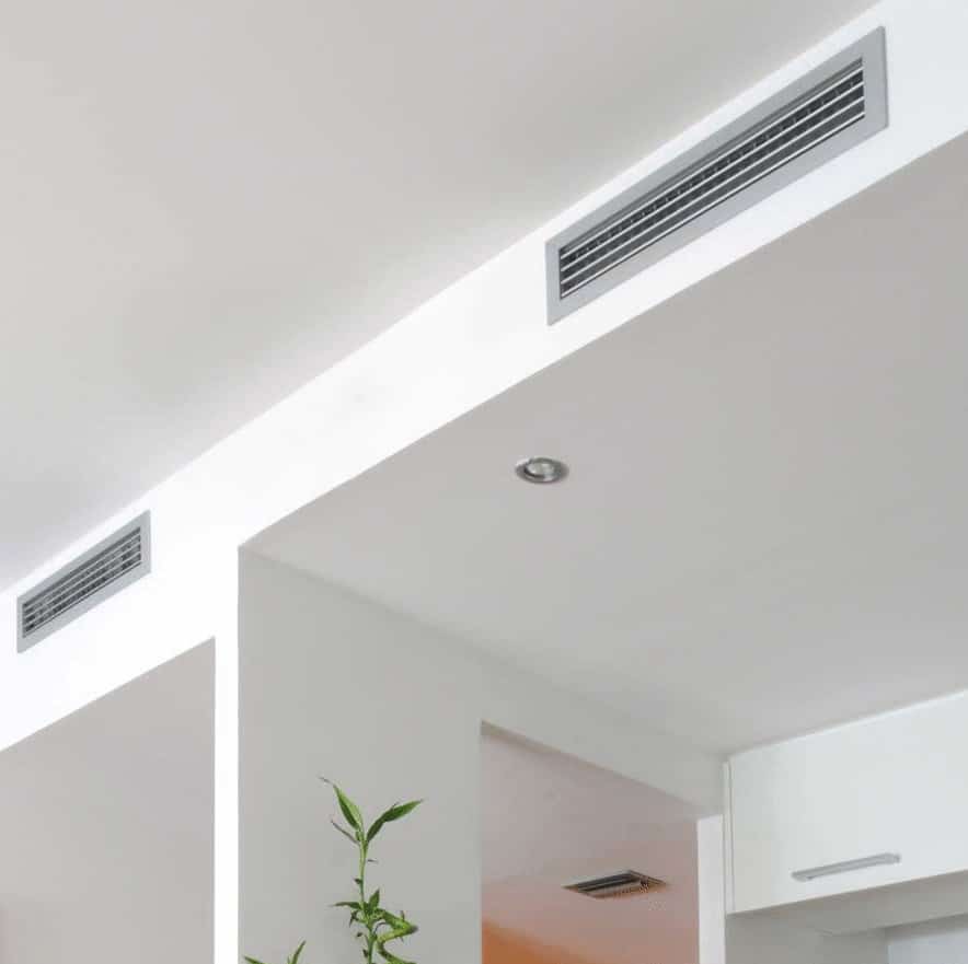 Installation d'une climatisation gainable dans un faux plafond