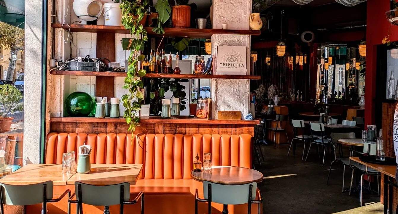 Chambre froide, Pizzeria Tripletta à Bordeaux, réalisation Tempera