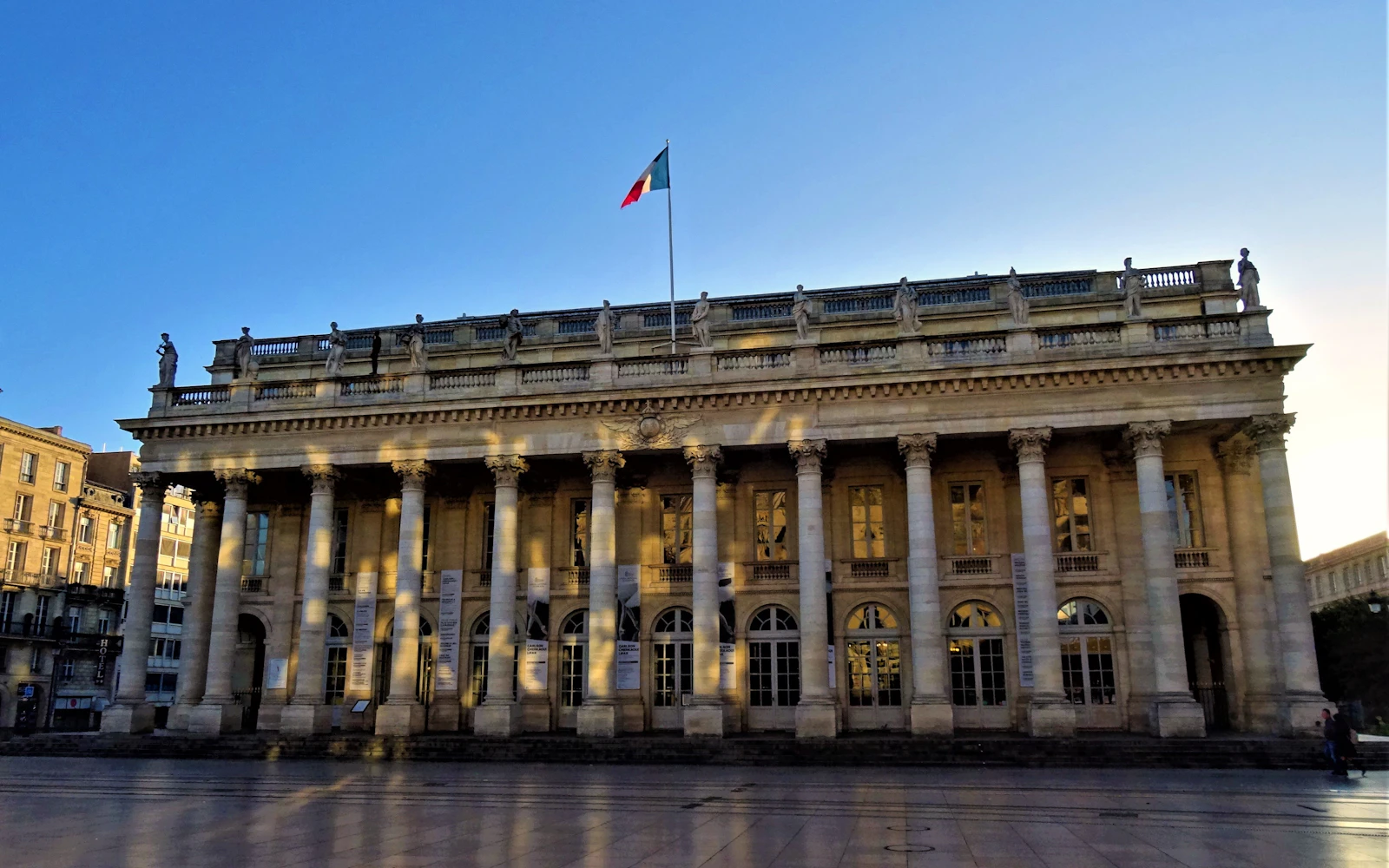 Le Grand Théâtre de Bordeaux, au cœur du secteur sauvegardé inscrit au patrimoine mondial de l'UNESCO