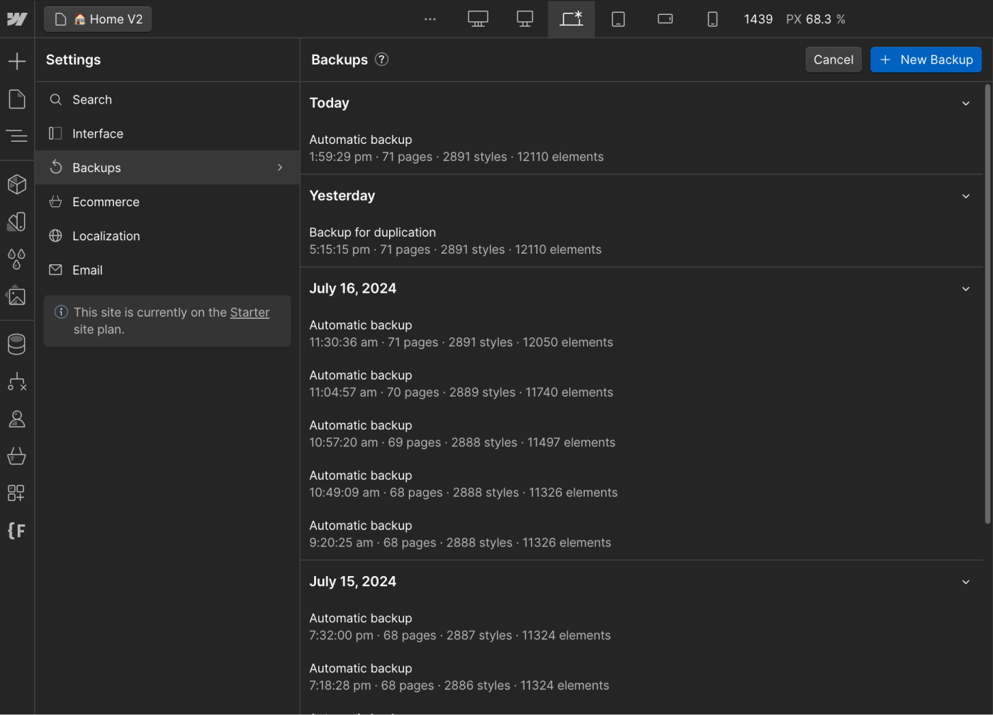 Backups - Techbeta X Webflow Template