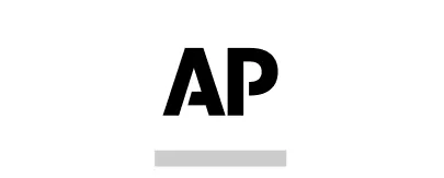 AP logo in black letters on a white background.