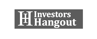 The logo for a company that sells and sells stock.