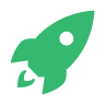 green rocket icon
