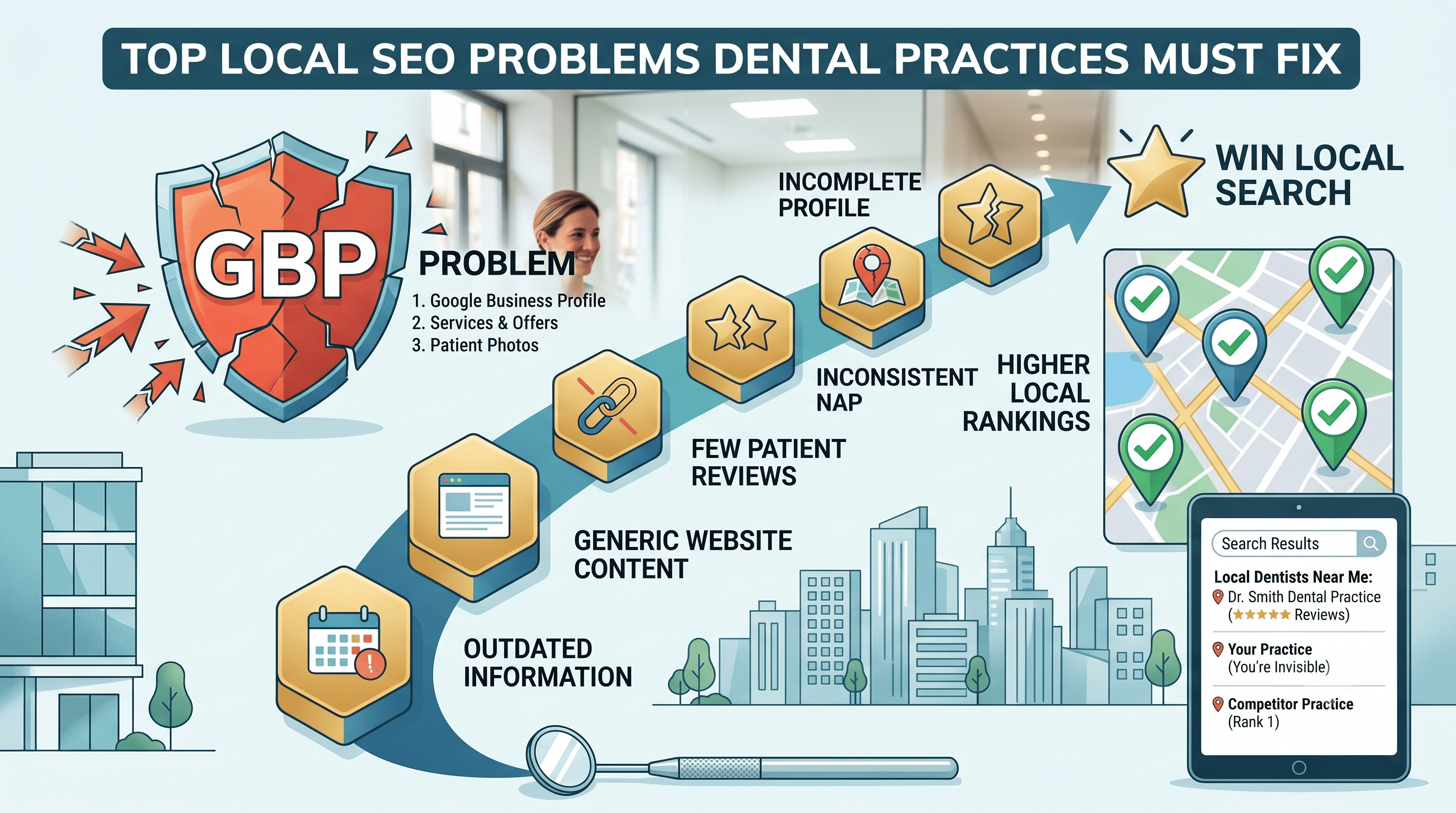 7 Local SEO Problems Dental Practices Must Fix