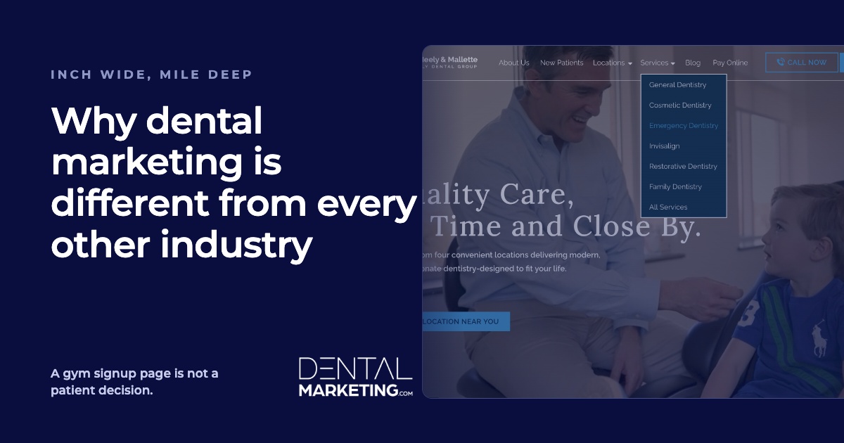 Why Dental Marketing Is Different From Other Industries