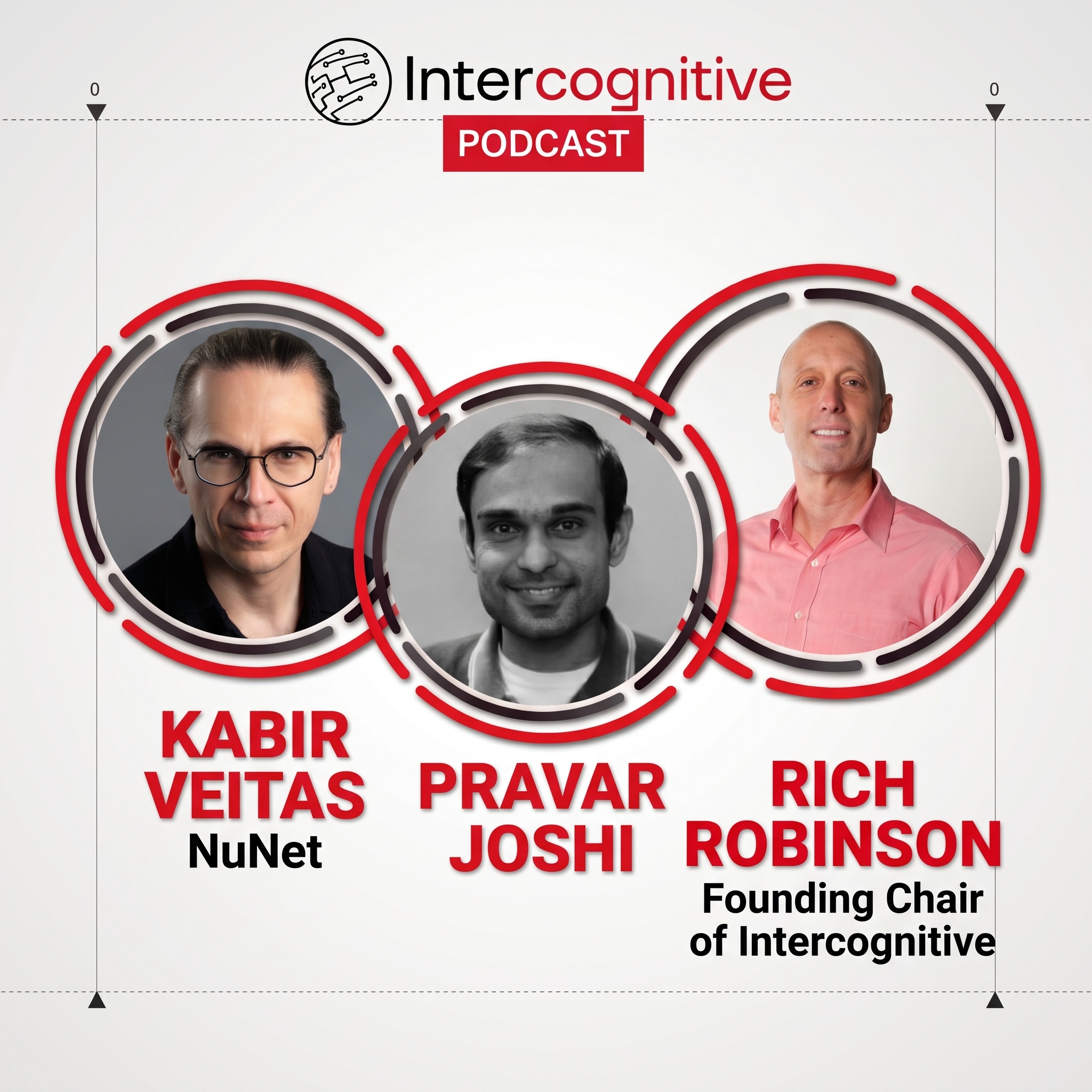 Intercognitive Podcast with Kabir Veitas and Pravar Joshi of NuNet, hosted by Rich Robinson