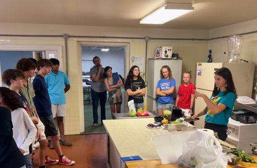 Student's engaged in a nutrition class