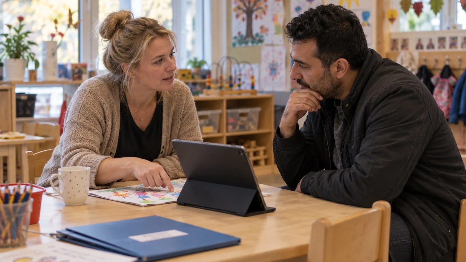 Elterngespräch in der KiTa mit neuralingo