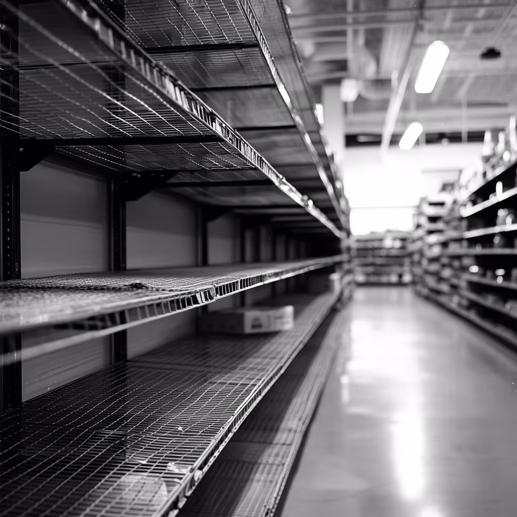 Empty Store Shelves