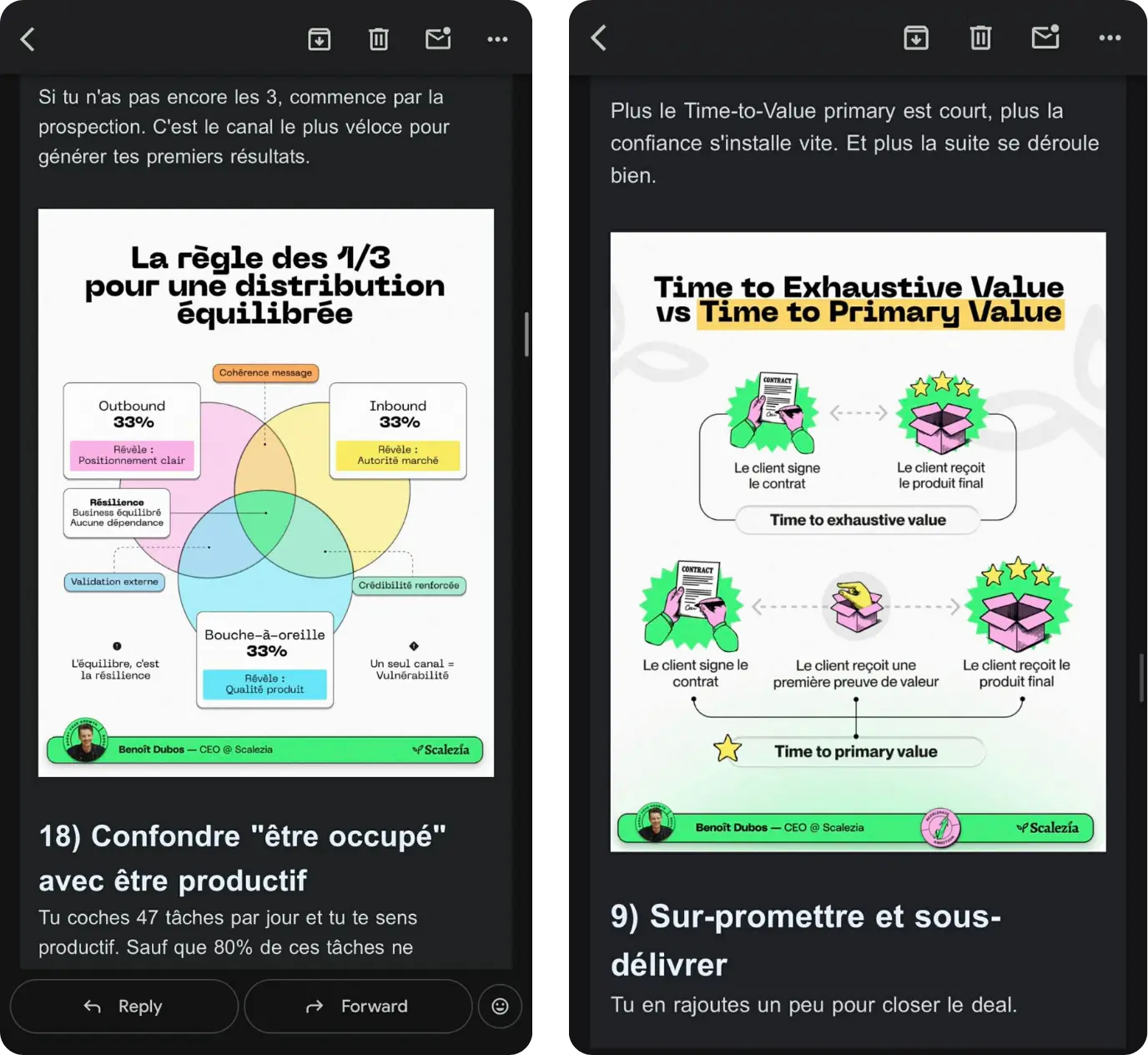 Scalezia LinkedIn Posts - ContentPath Case Study