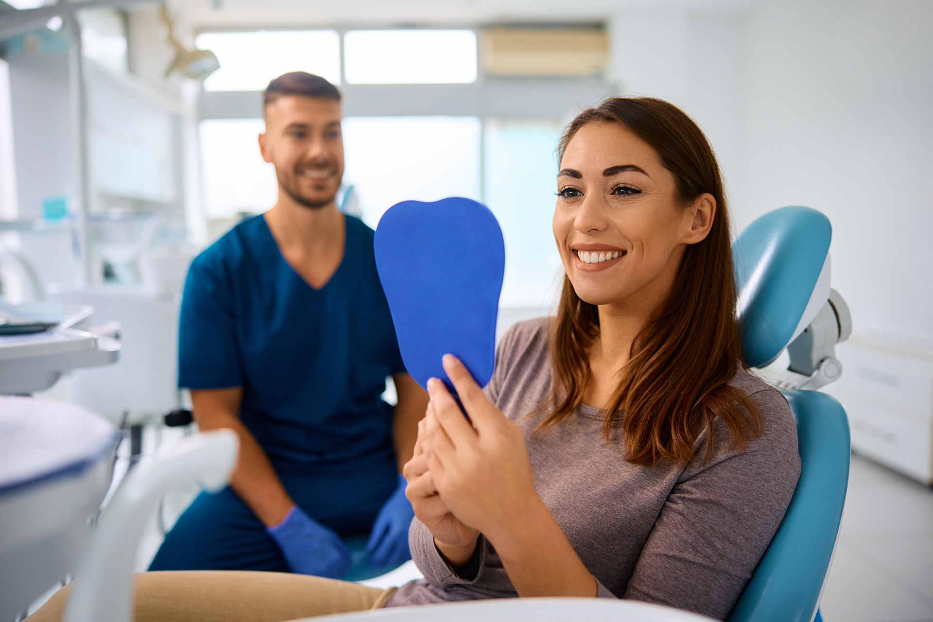 Client at Paris dental