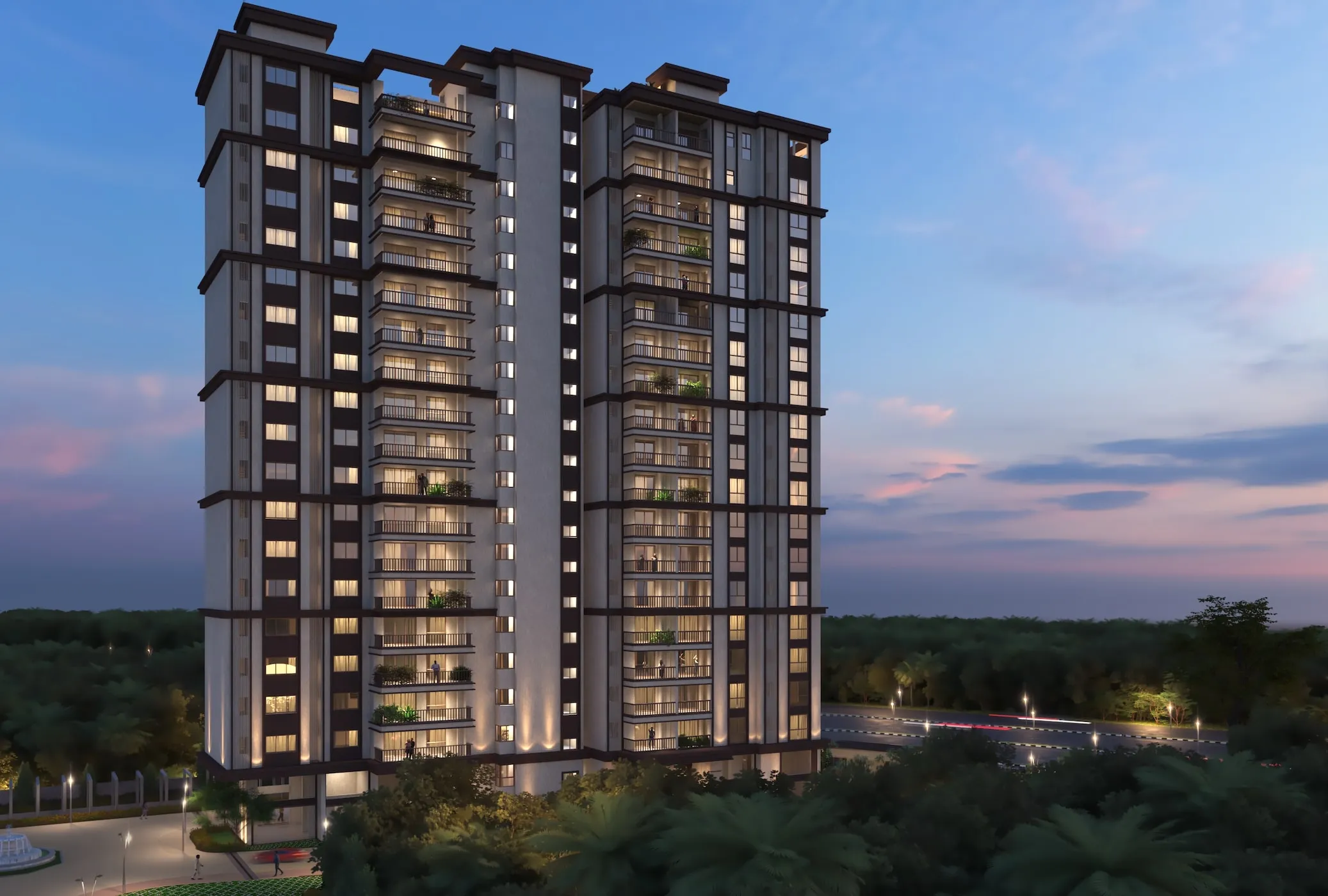 SKAV Tower - Night View