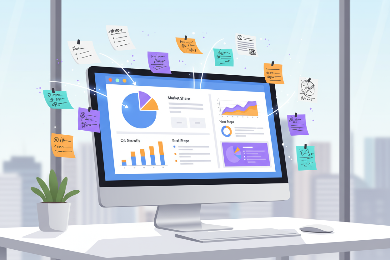 Organizing research insights in Buildin AI to extract actionable points and streamline decision-making.