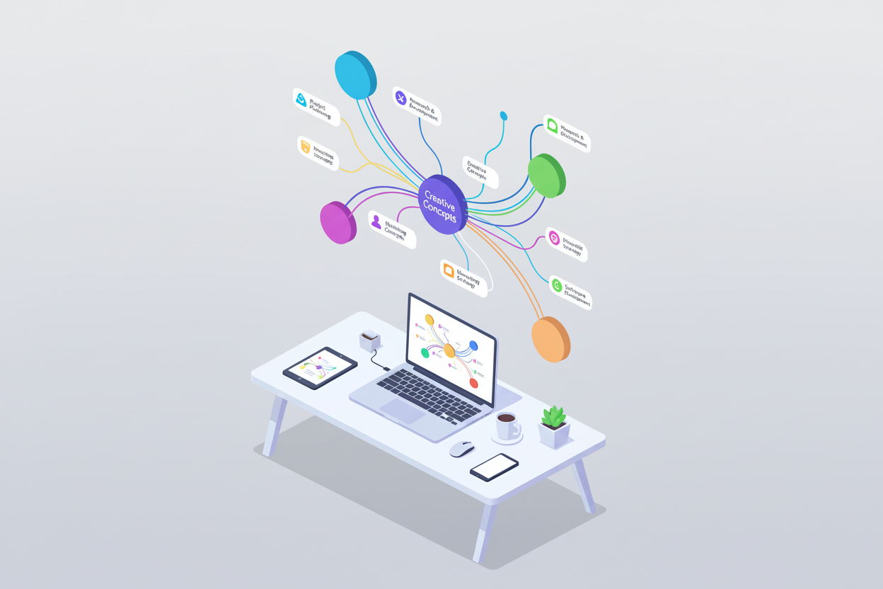 Creating a knowledge map to visualize connections between notes and topics for easier retrieval.