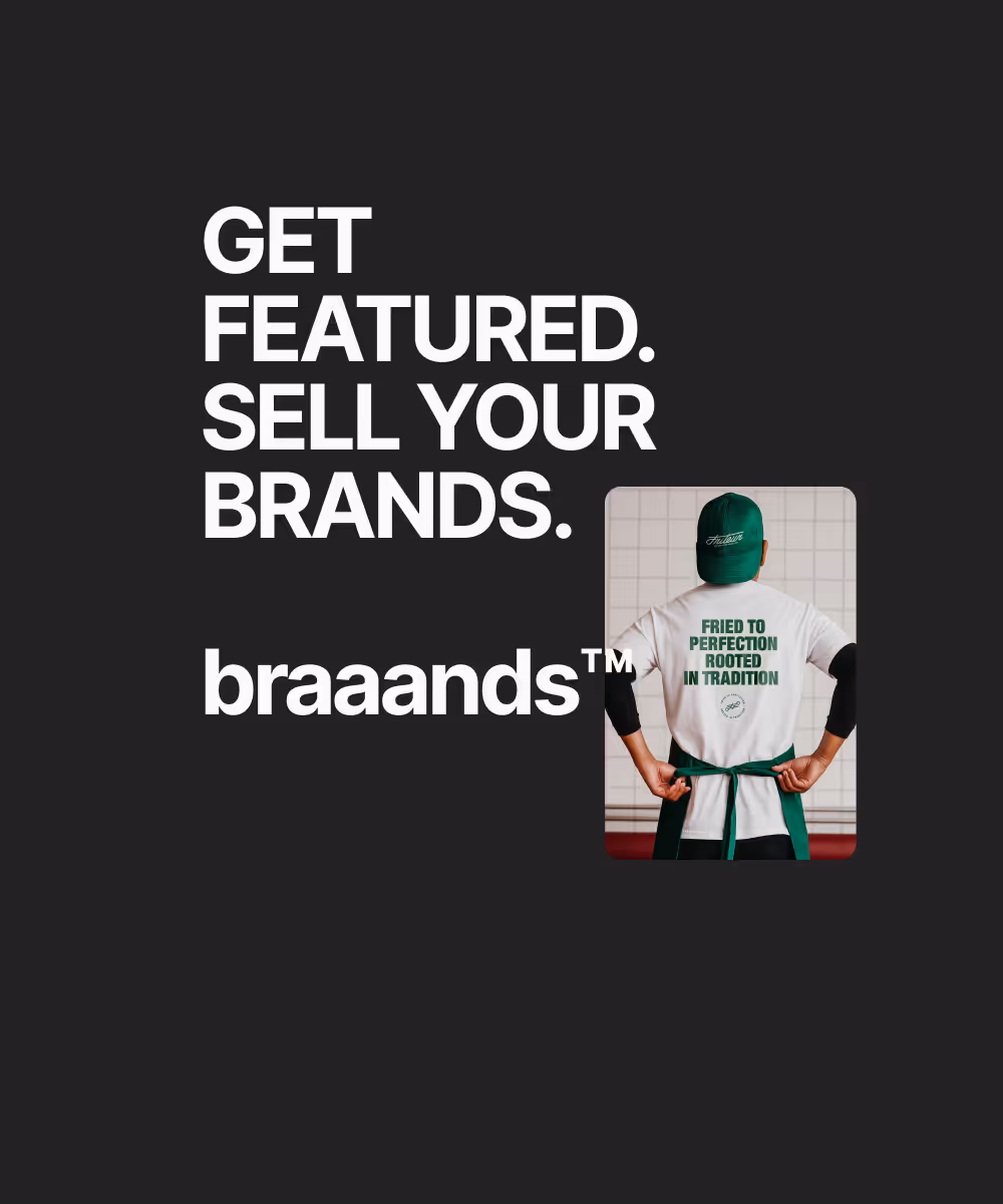 Sign up page for designers on braaands.co