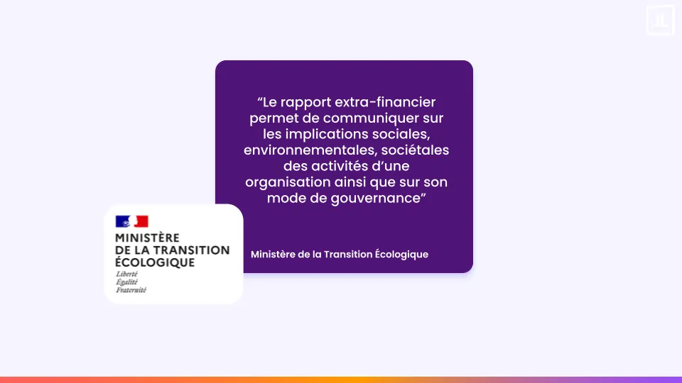 Citation Ministère Rapport extra-financier 