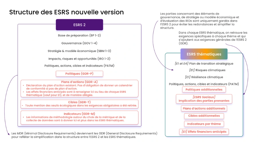 structure des esrs set 2