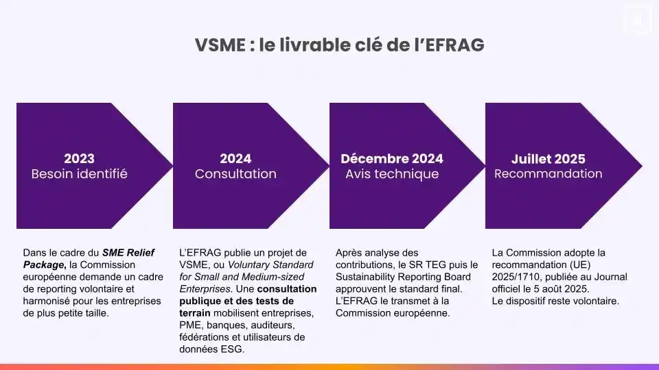 vsme livrable clé efrag