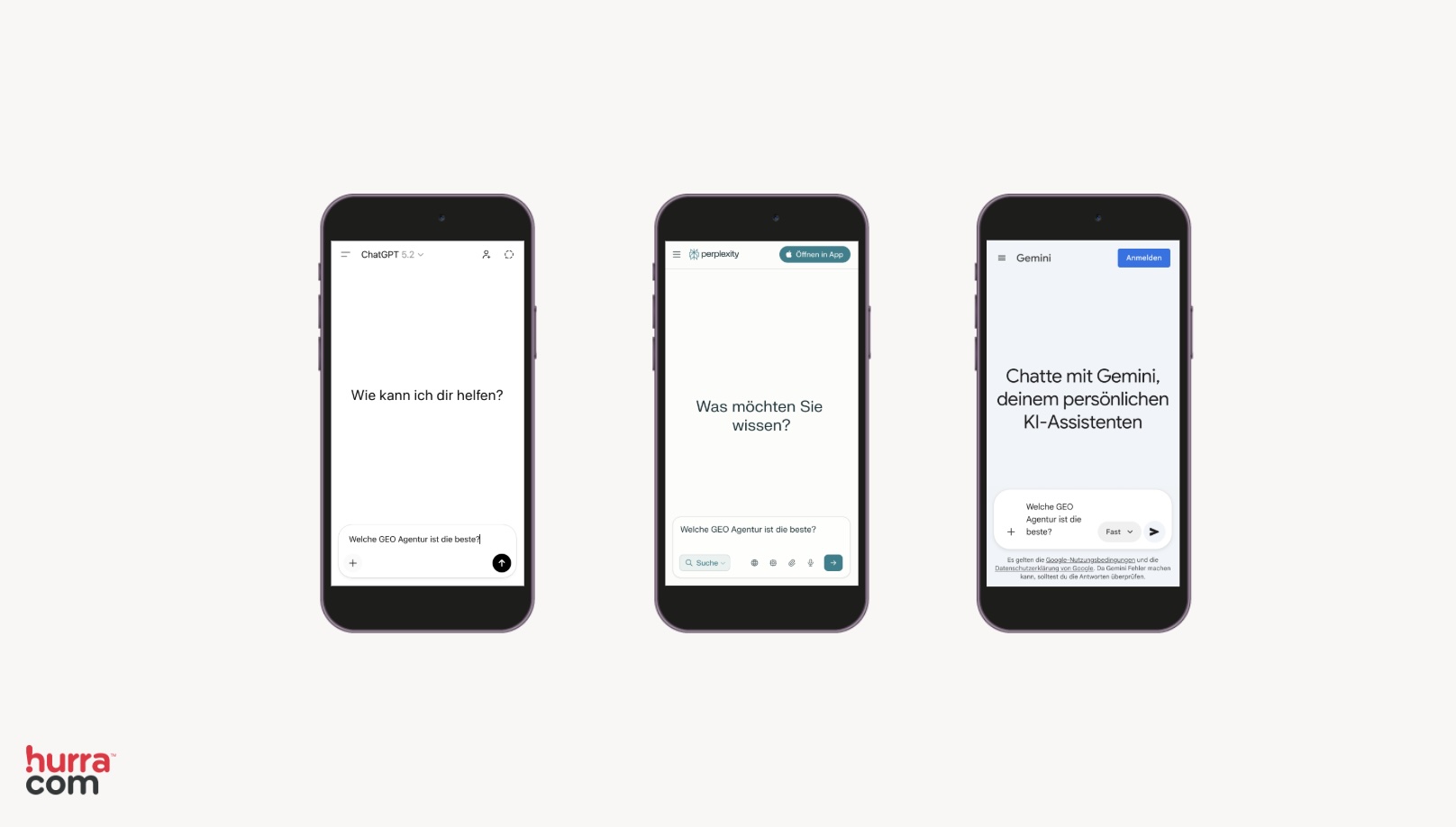 Gemini Perplexity ChatGPT Gegenüberstellung