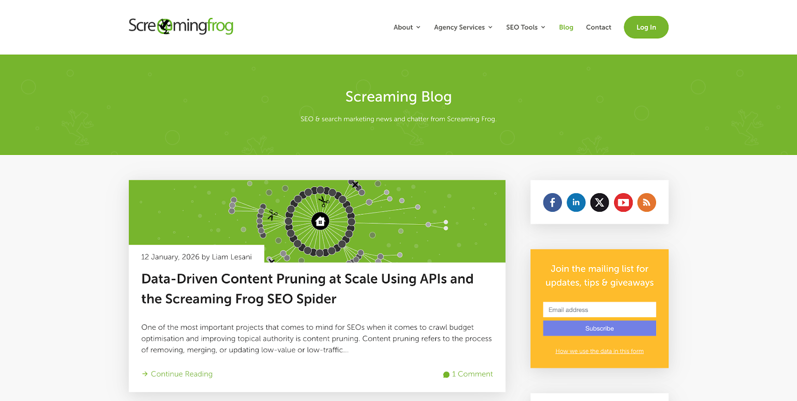 Screaming Frog Blog