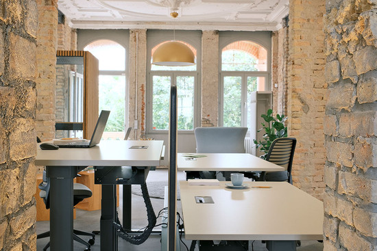 Coworking-Bereich in der RheinVilla, GoodSpaces Speyer