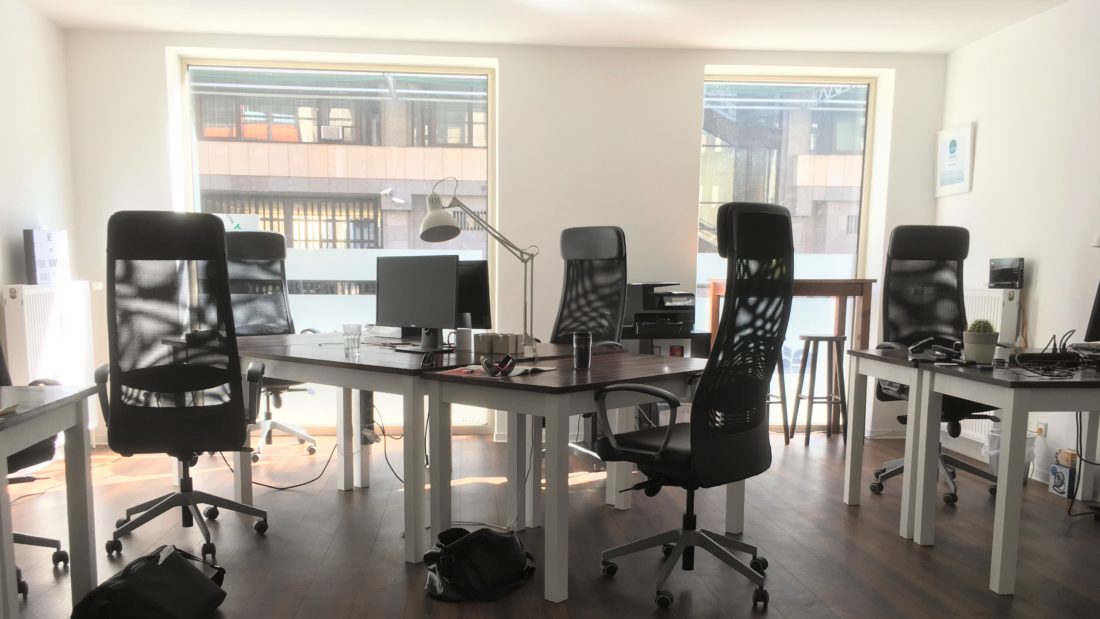 Team office at KiezOffice on Jaegerstrasse 63D in Berlin-Mitte
