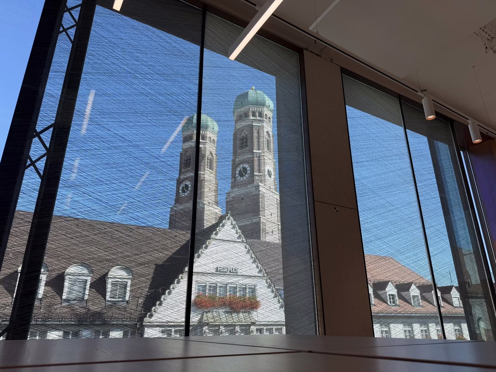 LEVL Kaufingerstraße 15 Munich, view of the Frauenkirche