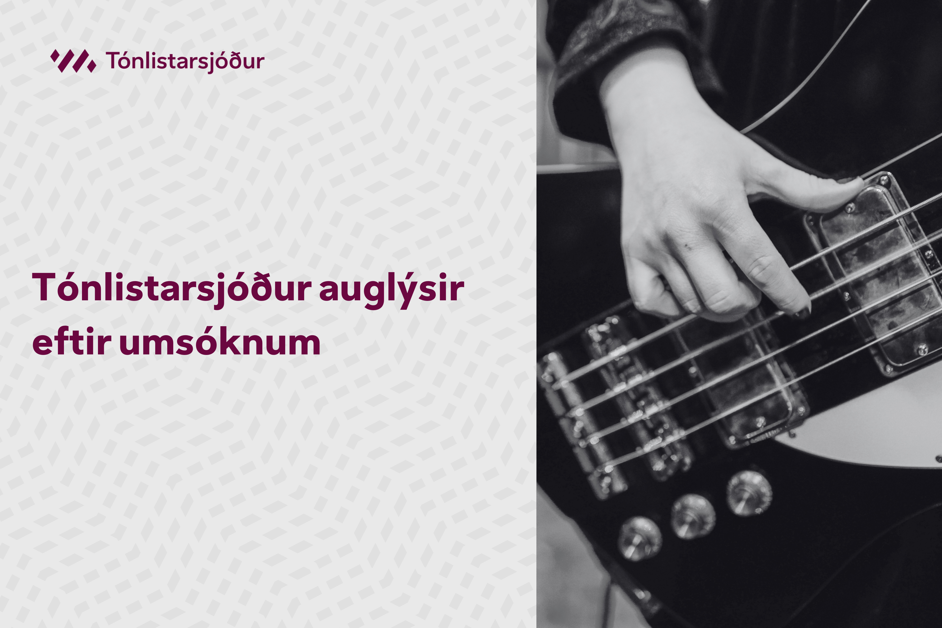 Auglýst eftir umsóknum vegna úthlutunar úr Tónlistarsjóði