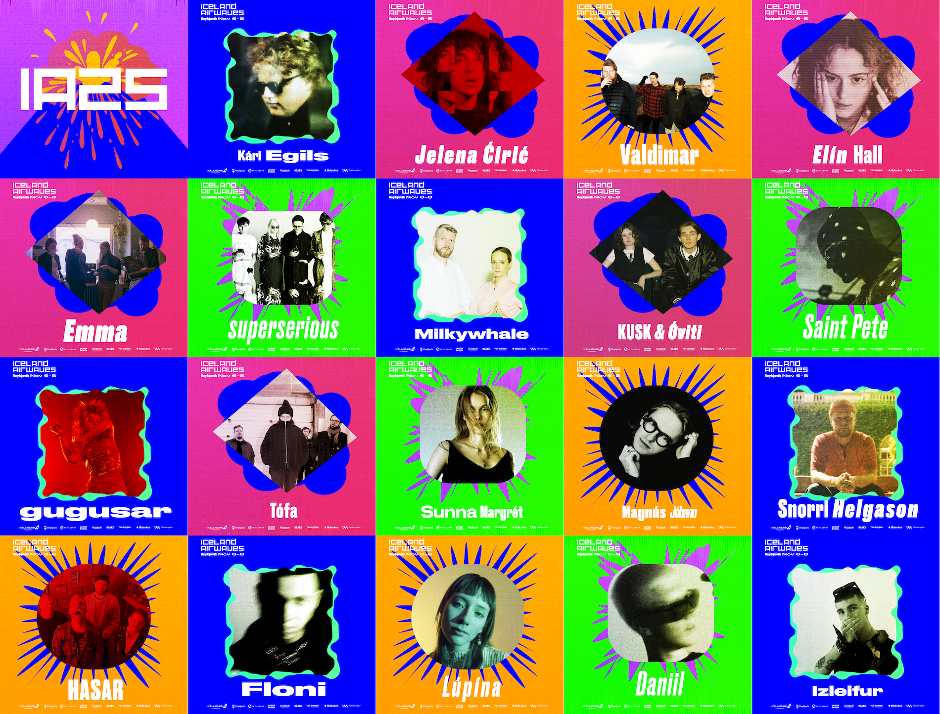 Iceland Airwaves 2025 tilkynnir fyrstu 35 listamennina - þar af 19 íslensk atriði