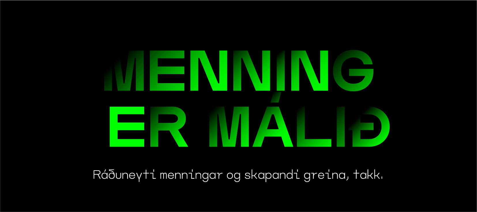 Öflugt ráðuneyti menningar og skapandi greina