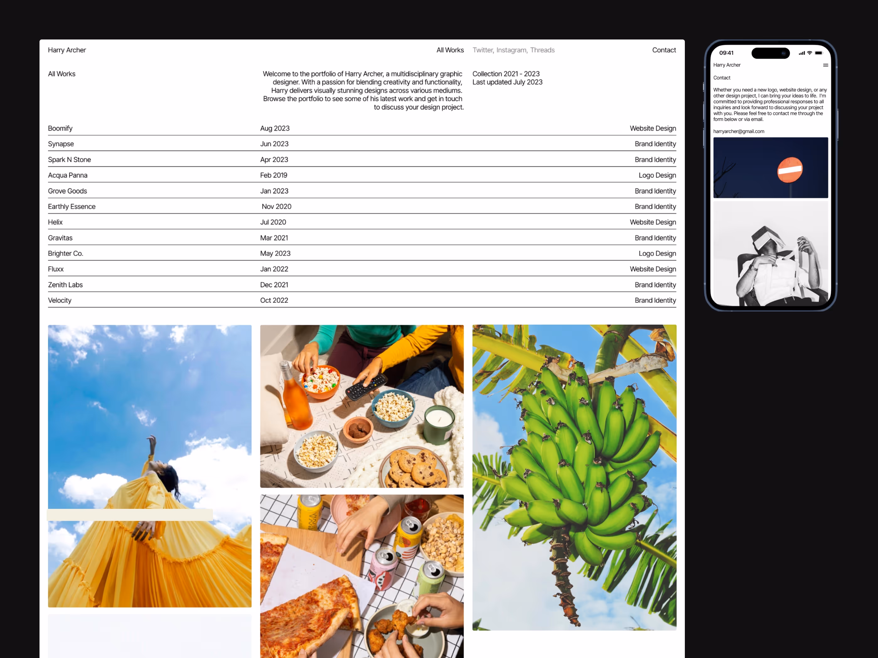Modern Framer Portfolio Template