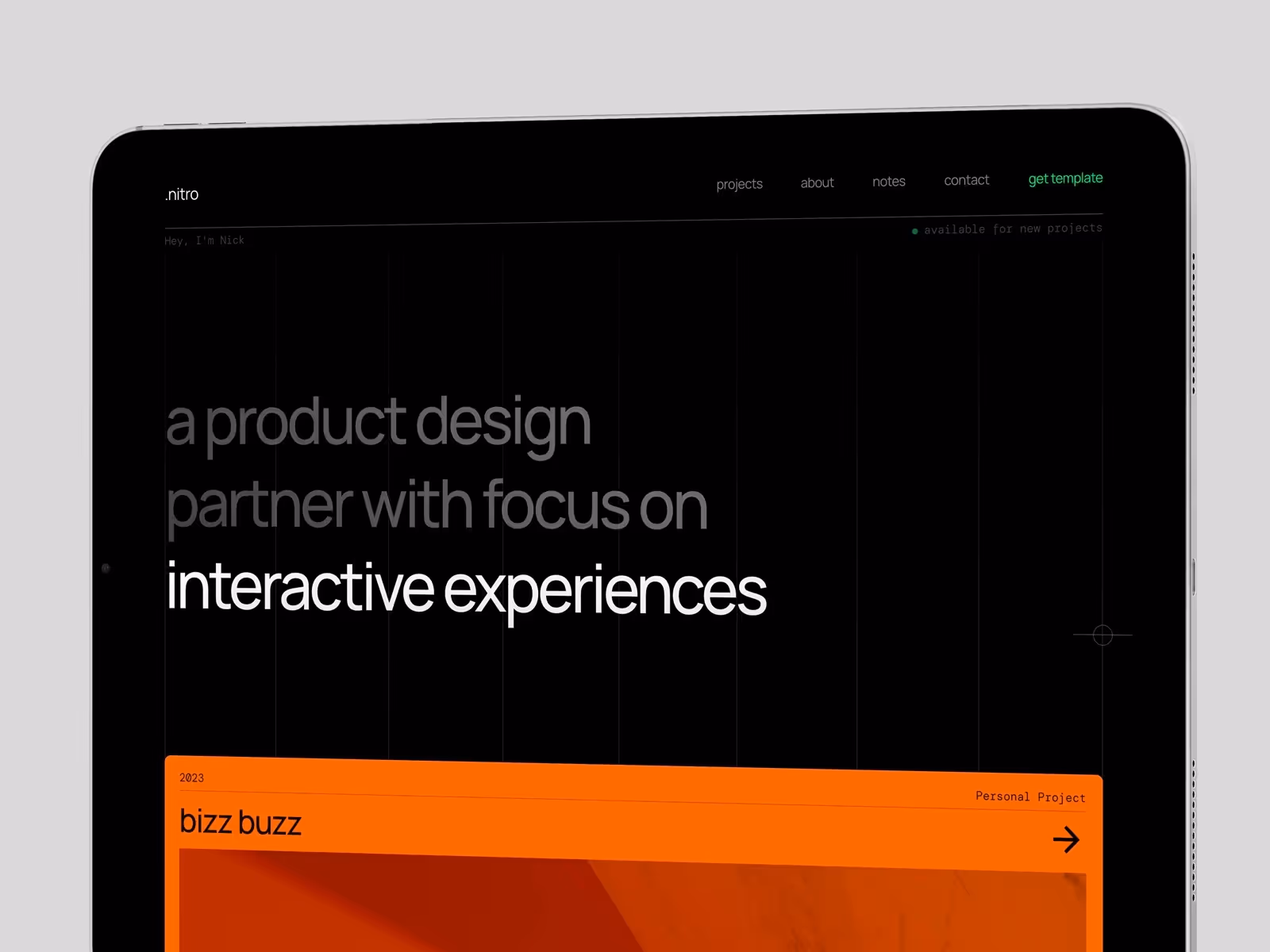 Dynamic Framer Portfolio Template
