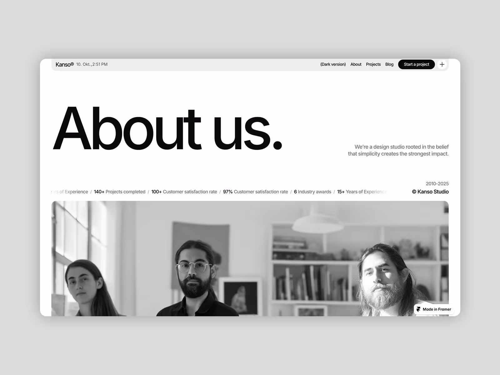 Design Agency Framer Template