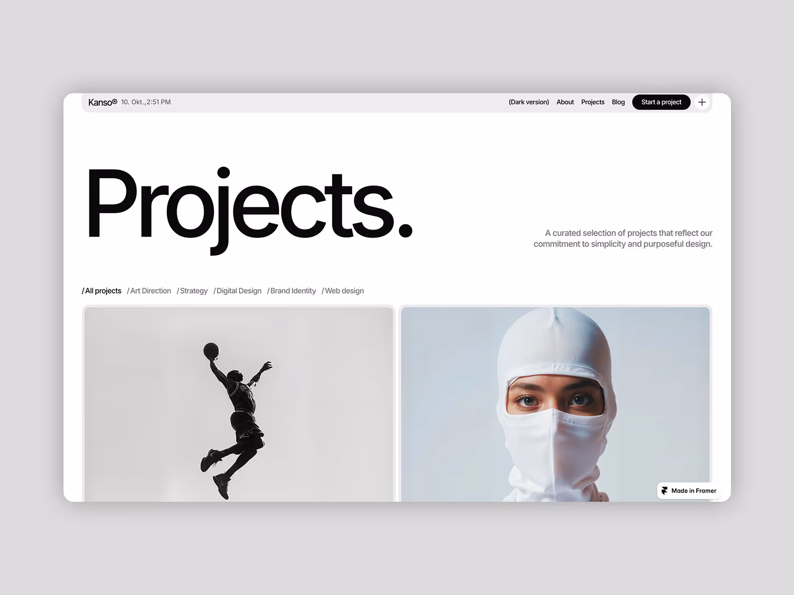 Design Agency Framer Template
