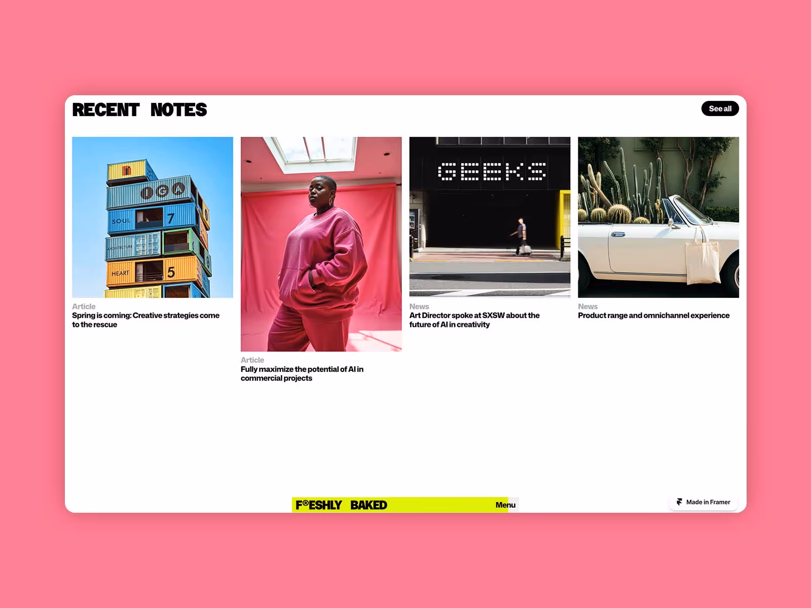 Playful Framer Template for Creative Agencies & Studios