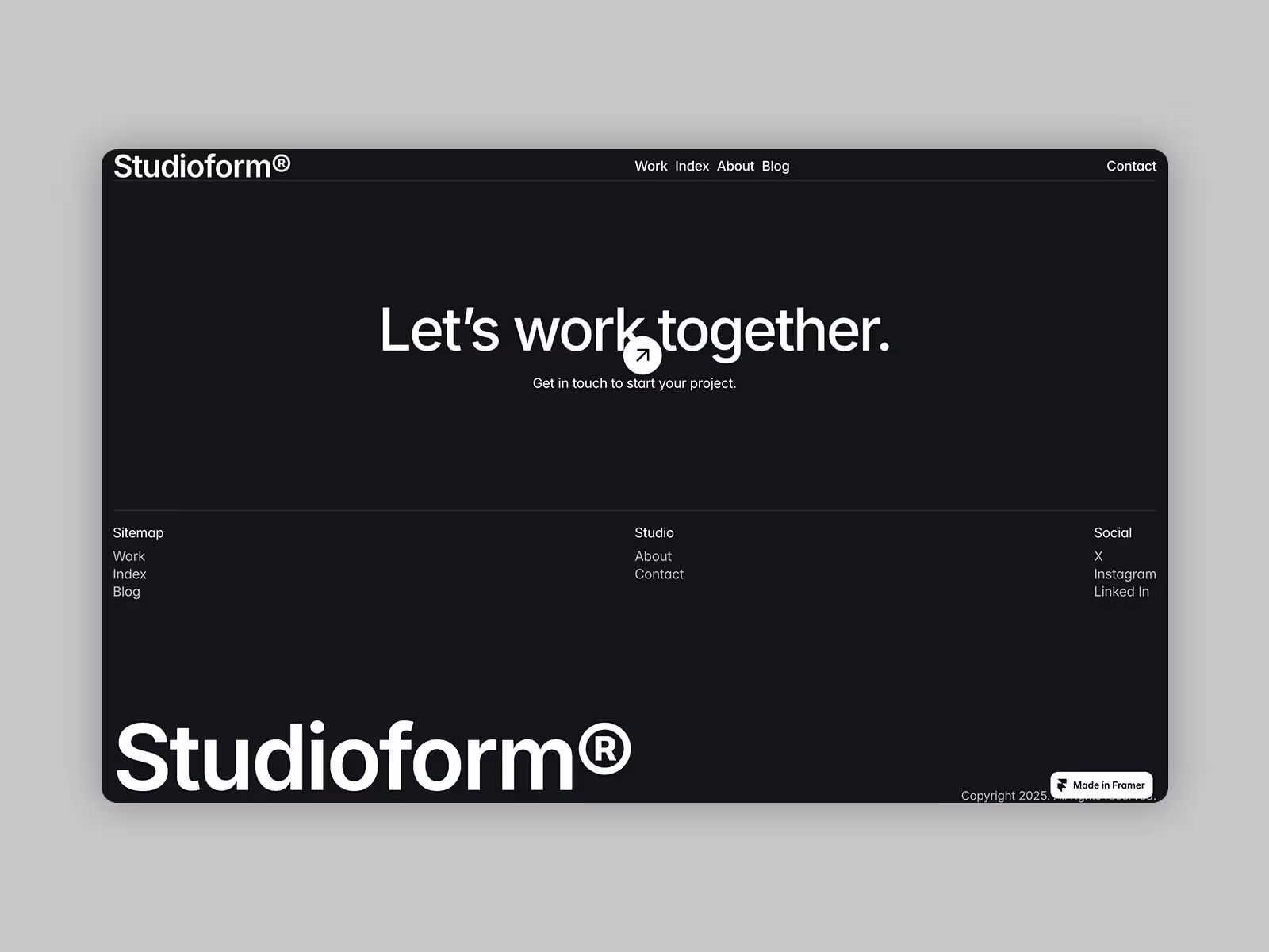 Framer Portfolio Template