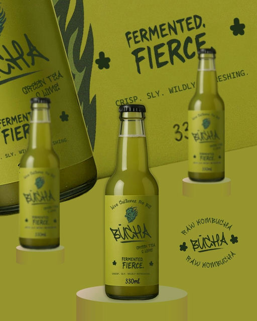 BÜCHA | Visual Brand Identity Design-Kombucha Branding-01