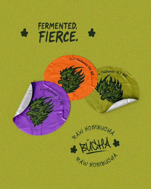 BÜCHA | Visual Brand Identity Design-Kombucha Branding-07