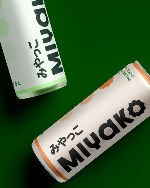 Miyako - Umami-flavored Green Iced Tea Beverage-Beverage Branding-05