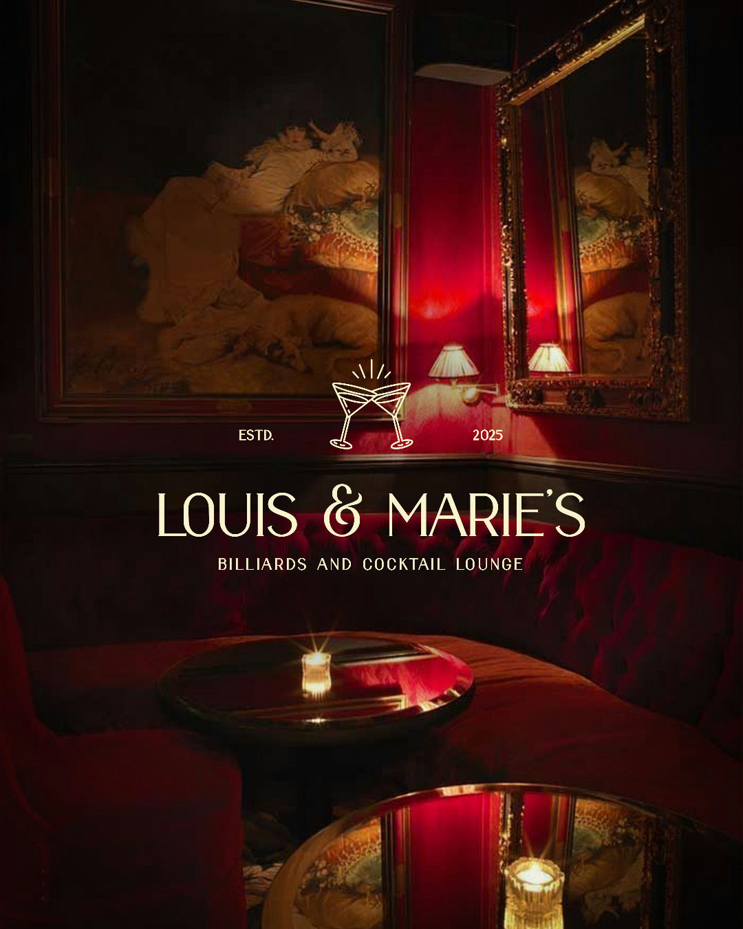Brand Identity for Louise & Marie's Lounge