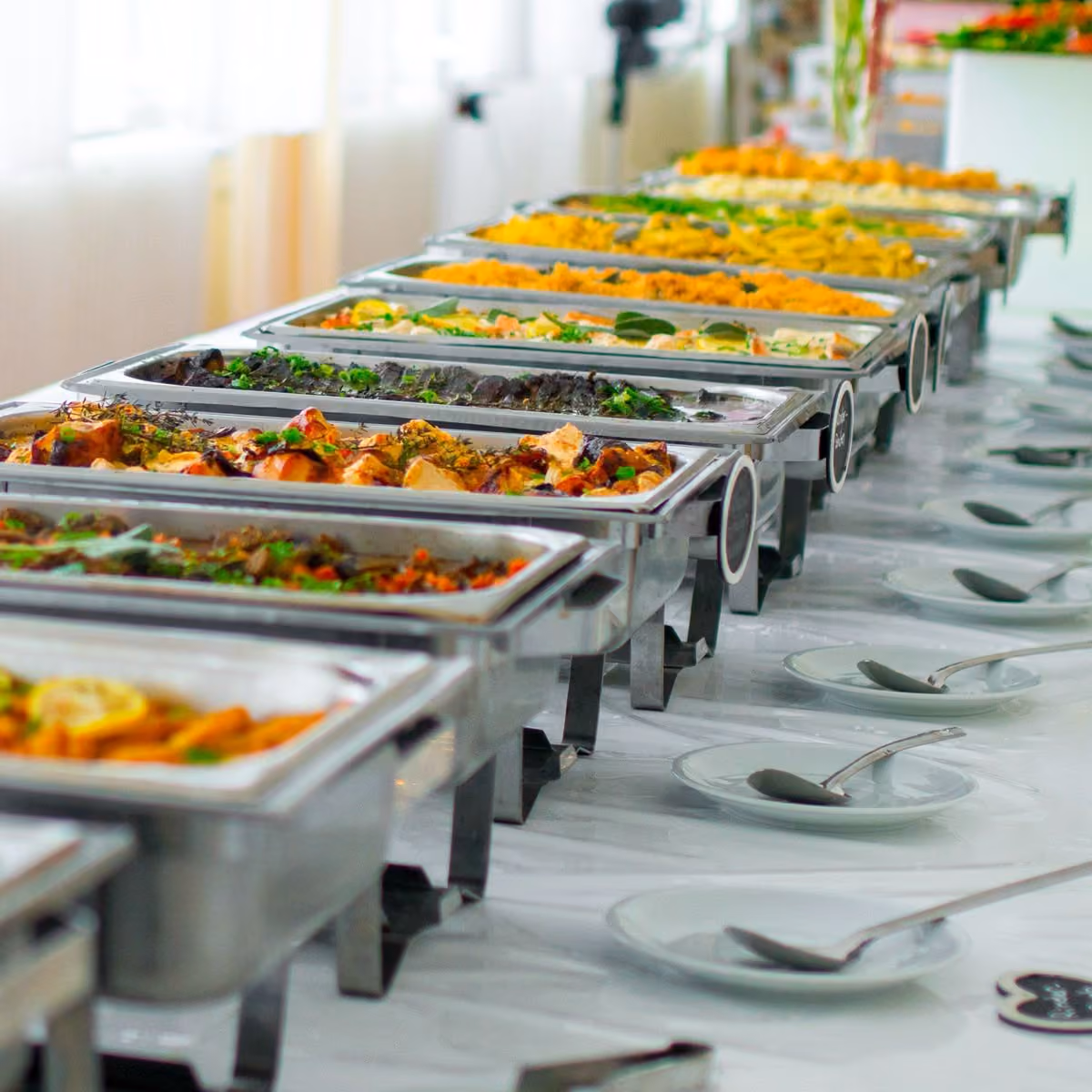 Etalem catering buffet spread