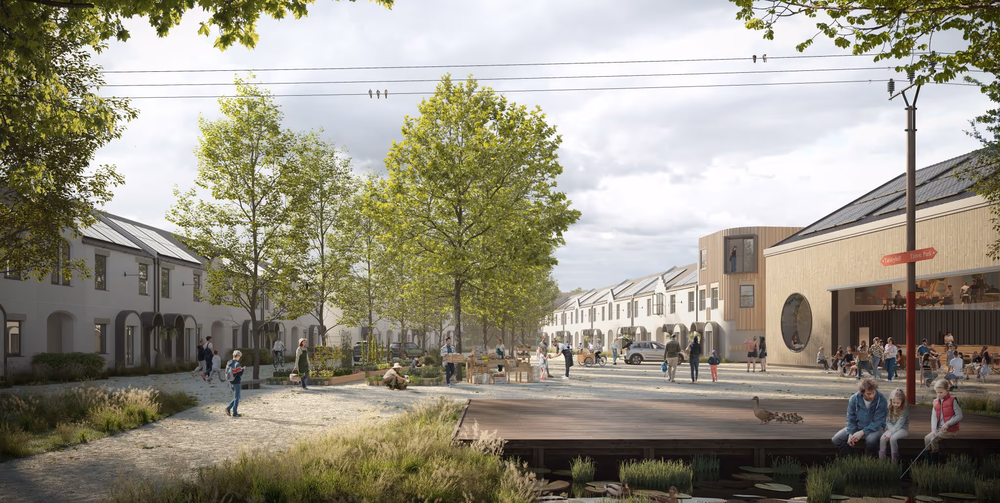 CGI of proposed Knutsford Development