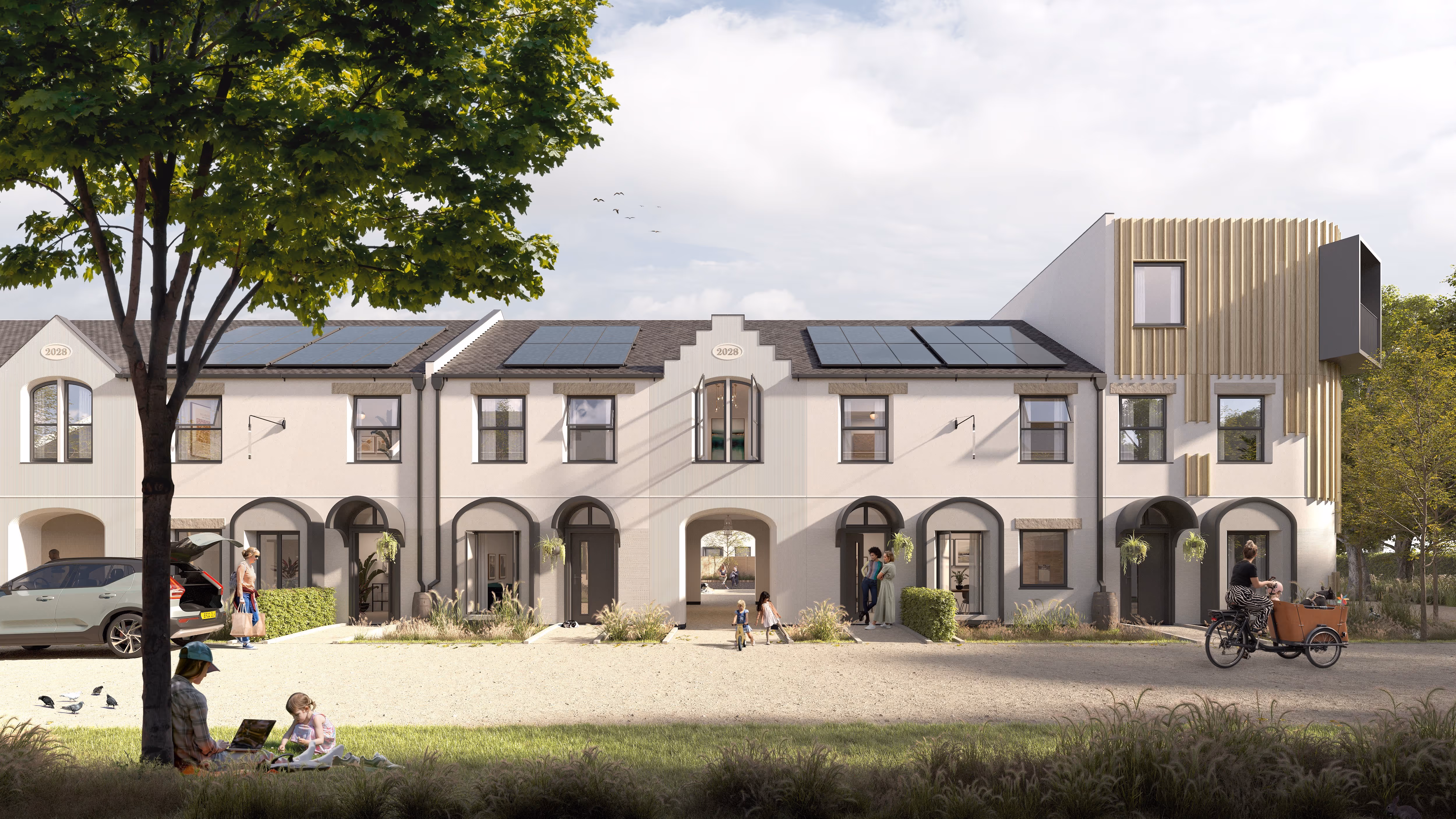 CGI of proposed streetscape