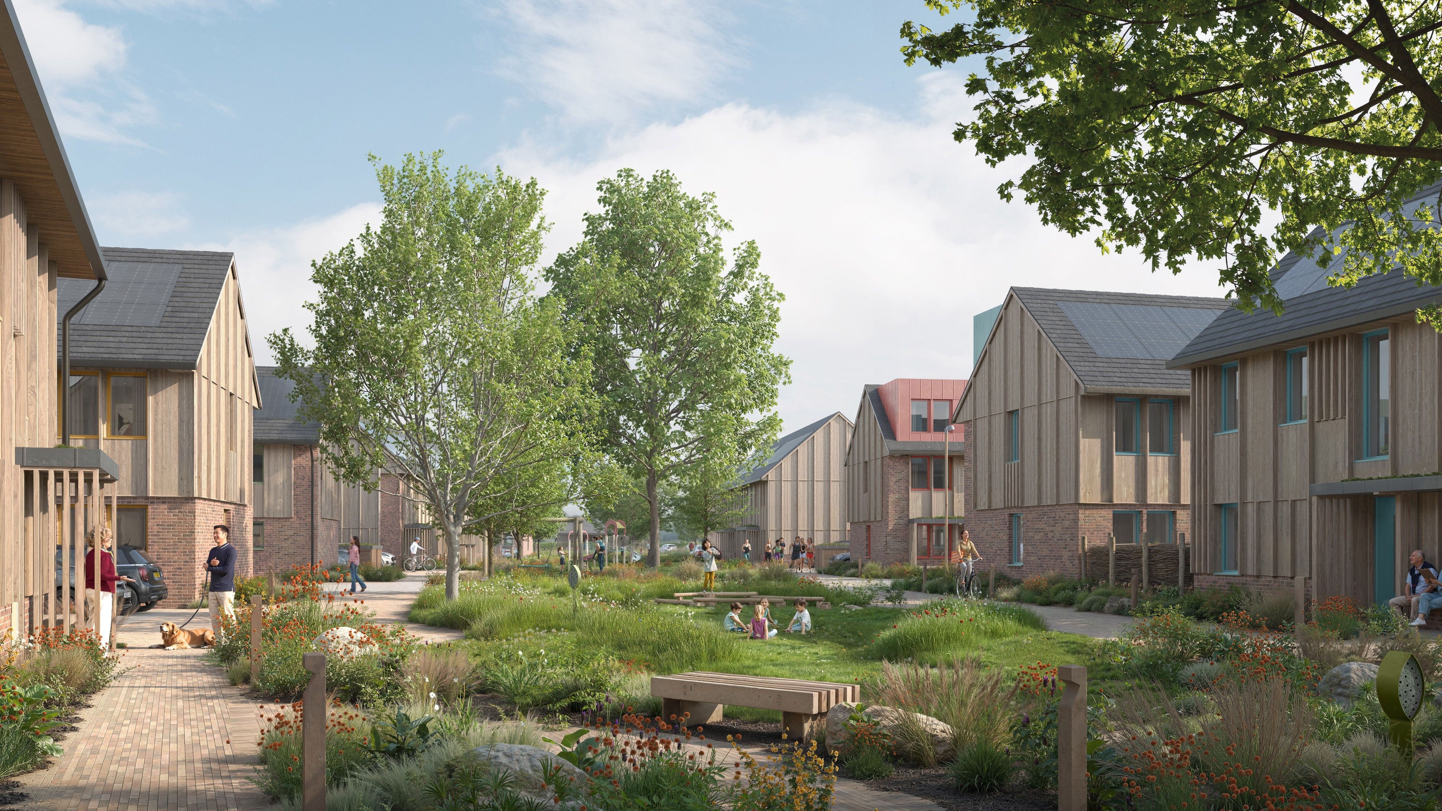 CGI of proposed streetscape