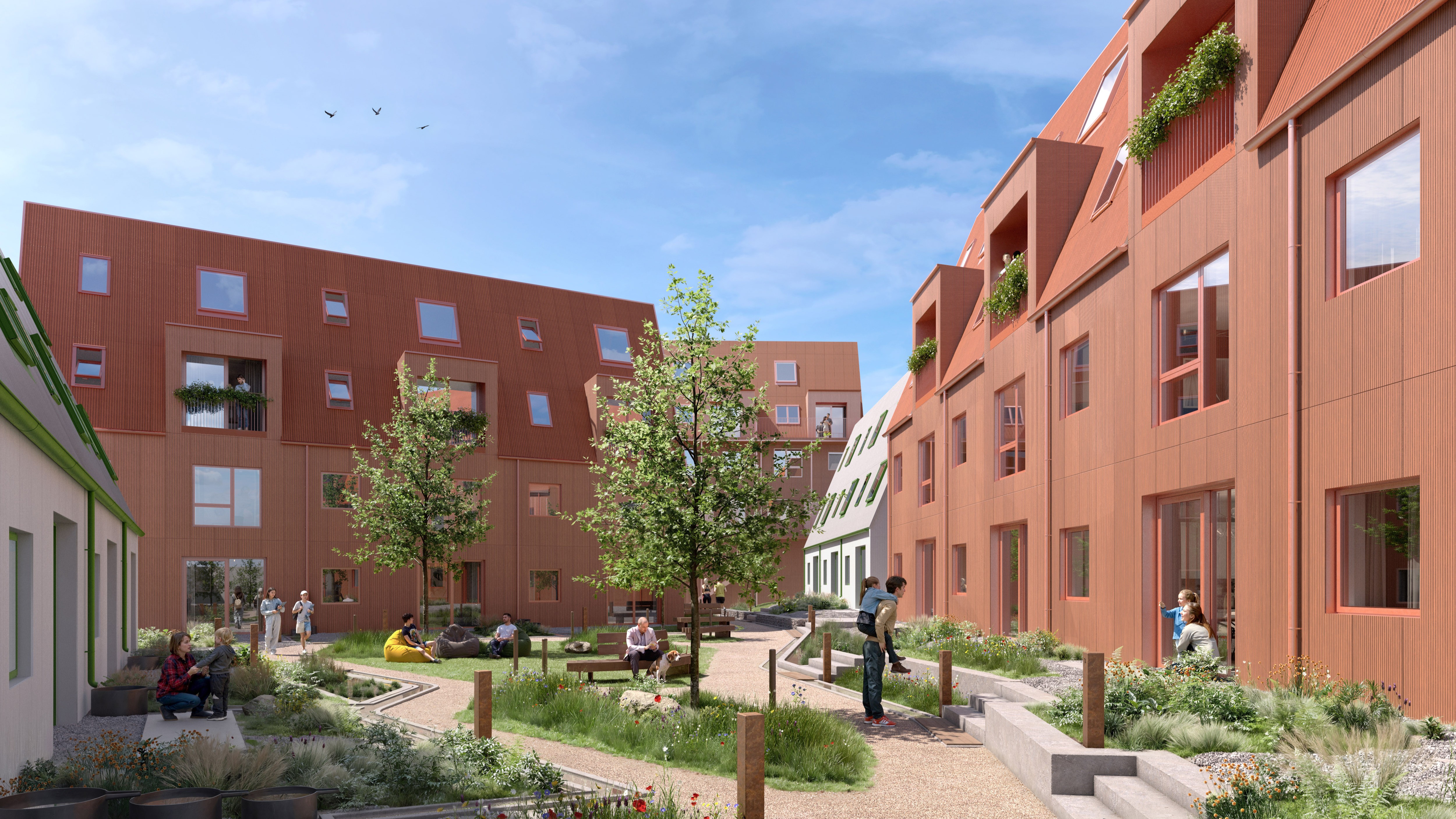 Artist impression of Living Places