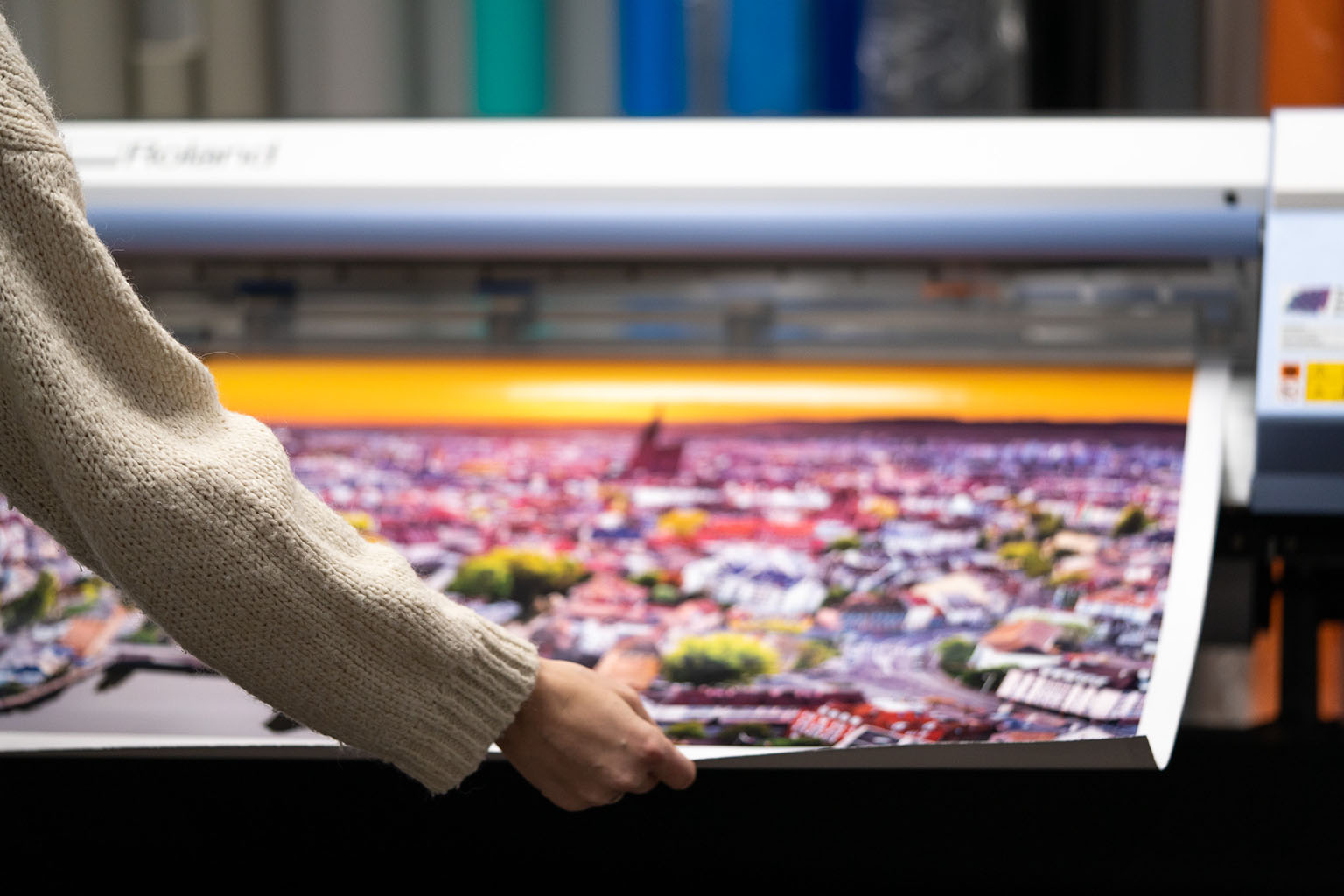 Contrôle d’un visuel imprimé sur une machine TFCom