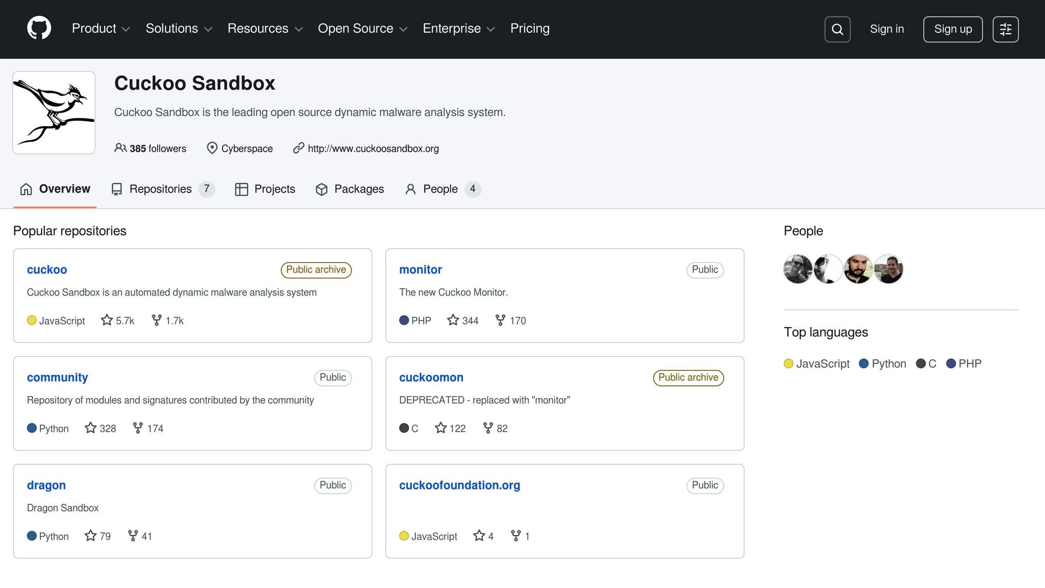 Cuckoo Sandbox